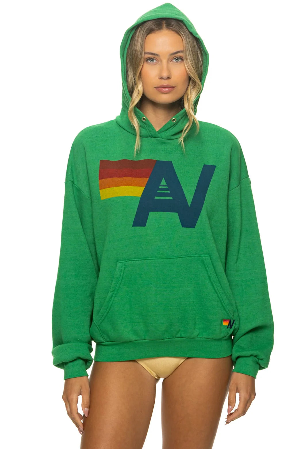 Av Logo Pullover Relaxed Hoodie