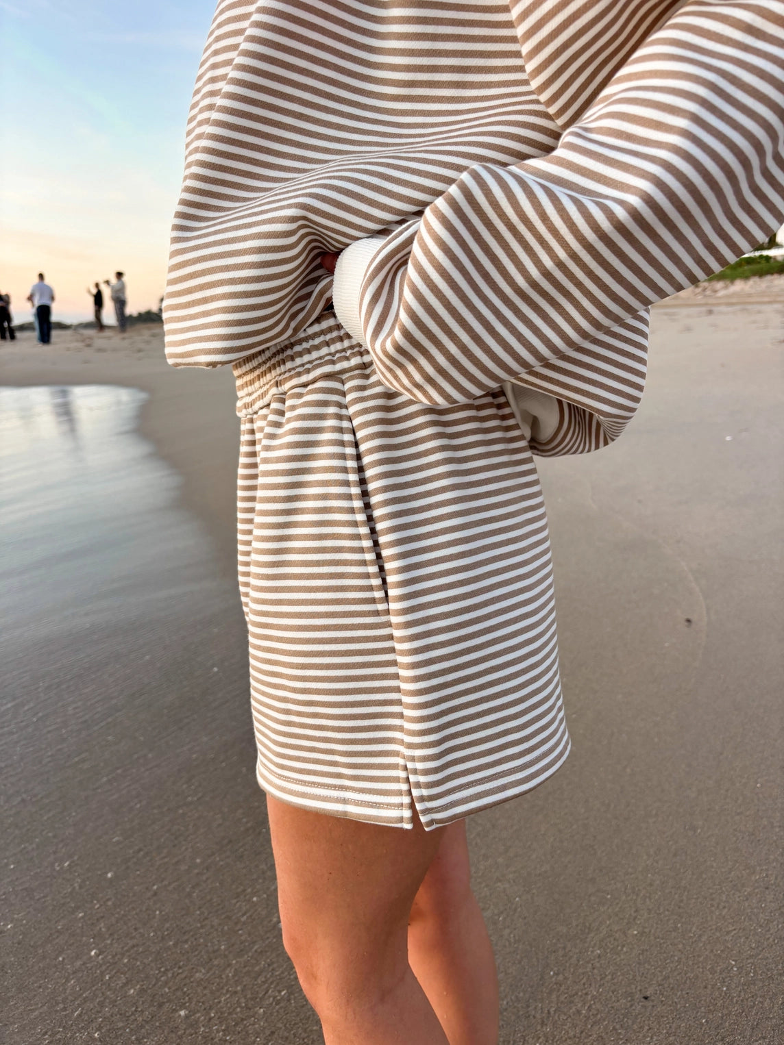 Sunkissed Coconut Striped Shorts