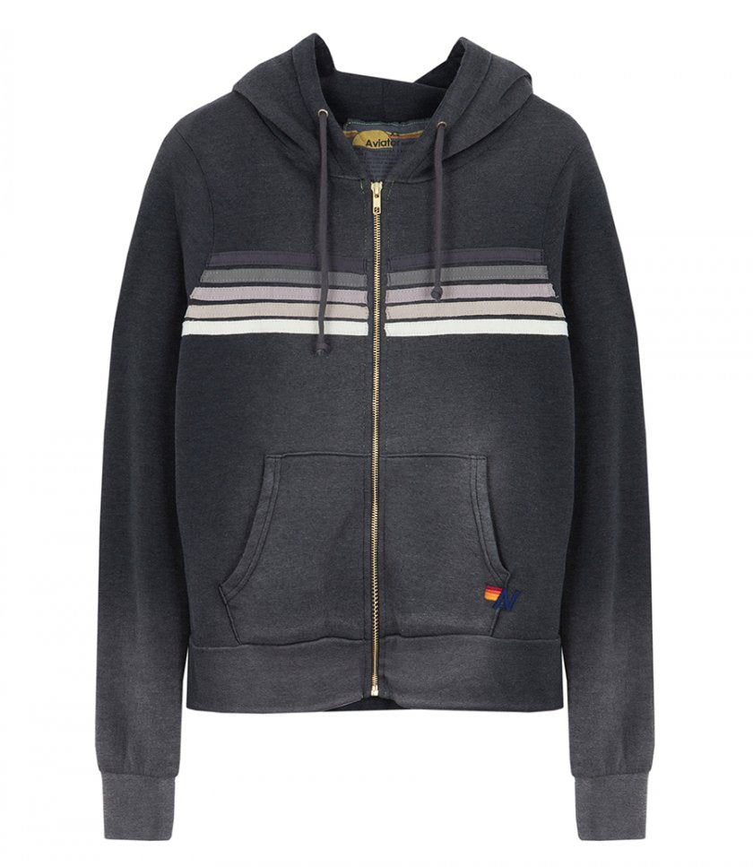 5 Stripe Zip Hoodie