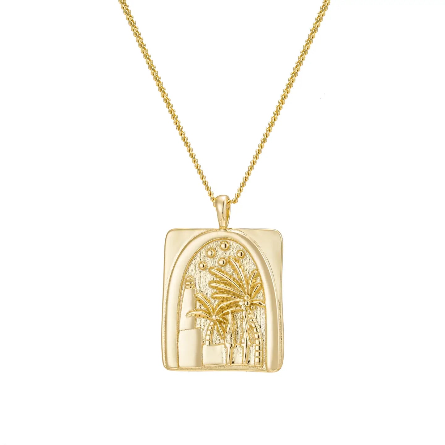 Palm Tree Oasis Necklace