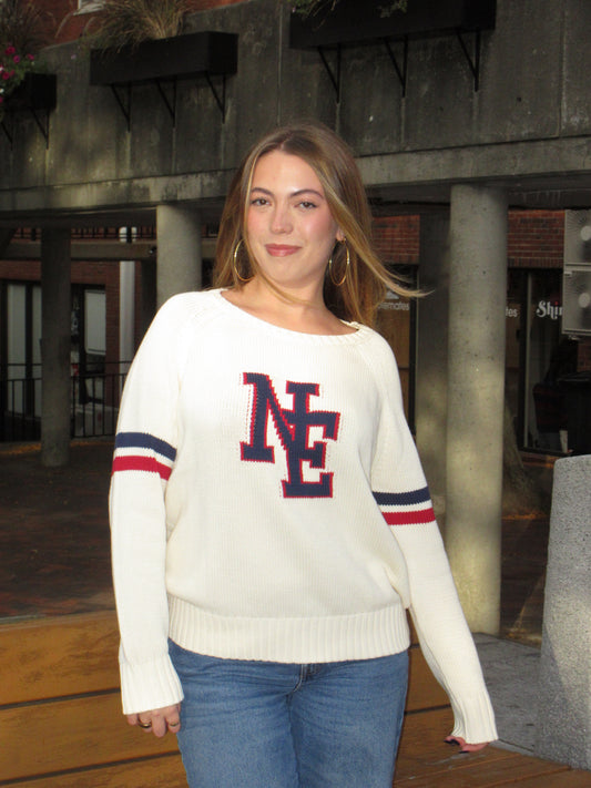 NE Ivory Campus Sweater