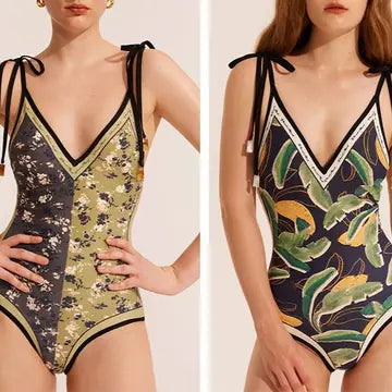 Rosa Reversible Retro Floral One Piece