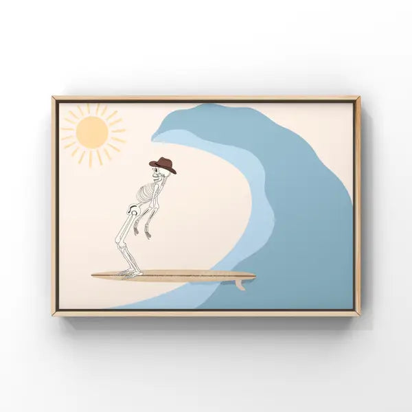 Surf Cowboy Art Print