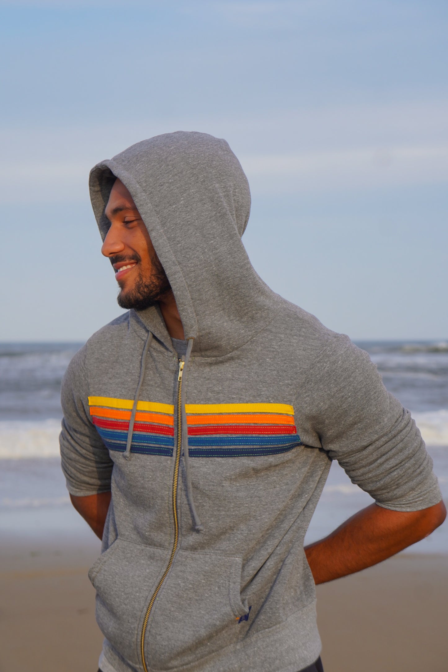5 Stripe Zip Hoodie