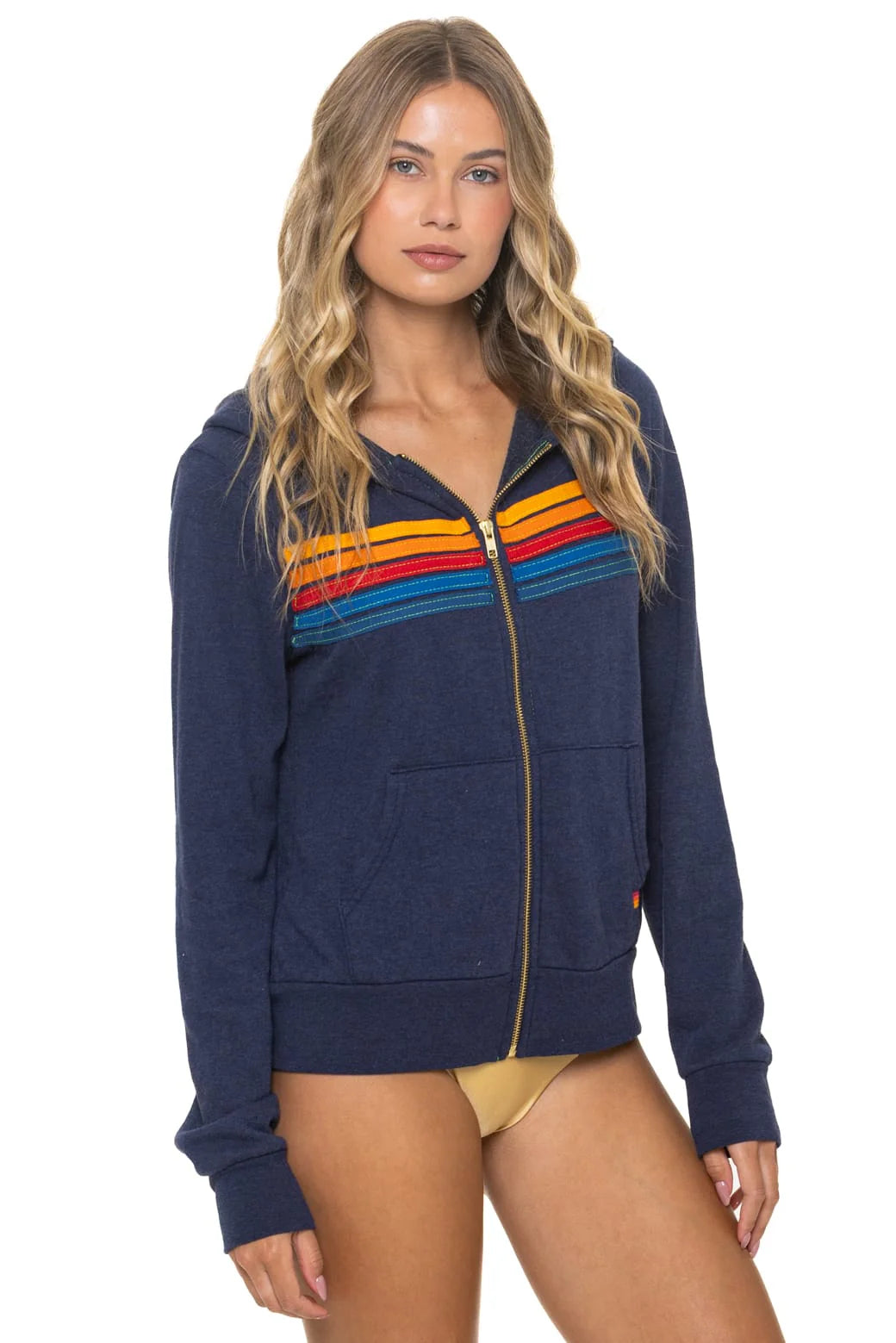 5 Stripe Zip Hoodie