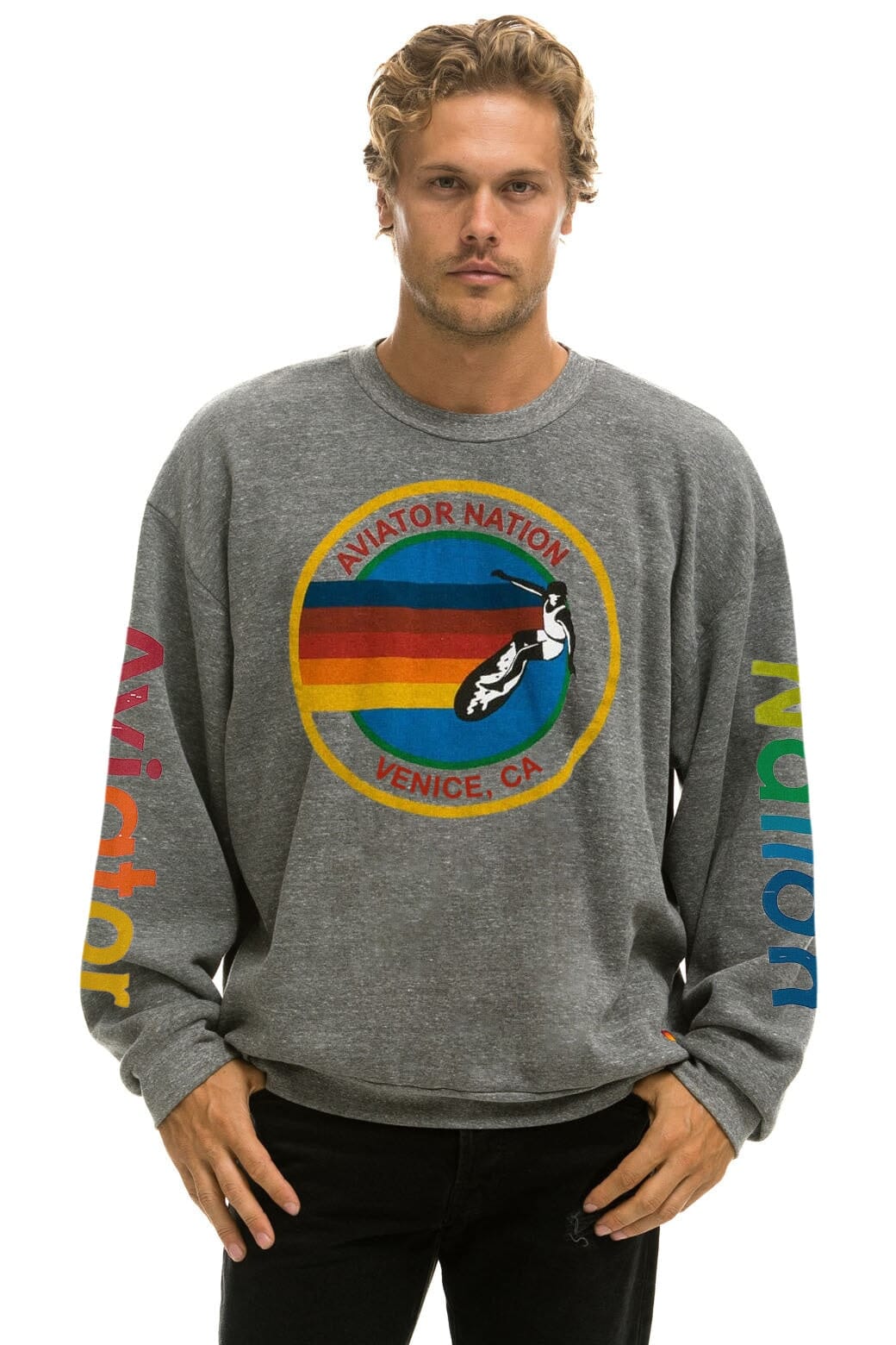 Aviator Nation Relaxed Crew Sweatshirt